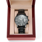 To My Firefighter Husband Need You Here With Us (Charcoal Black) – Men's Watch
