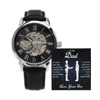 To My Dear Dad Always Remember I Love You – Openwork Watch
