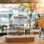 To My Daughter Promise – Acrylic Square