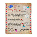 To My Mom Thank You – Coral Fleece Blanket