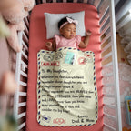 To My Daughter Loved (From Dad & Mom) – Sherpa Fleece Blanket