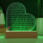 To My Daughter-in-Law Honor – Acrylic Heart Plaque