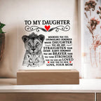 To My Daughter Lion Crown – Acrylic Square