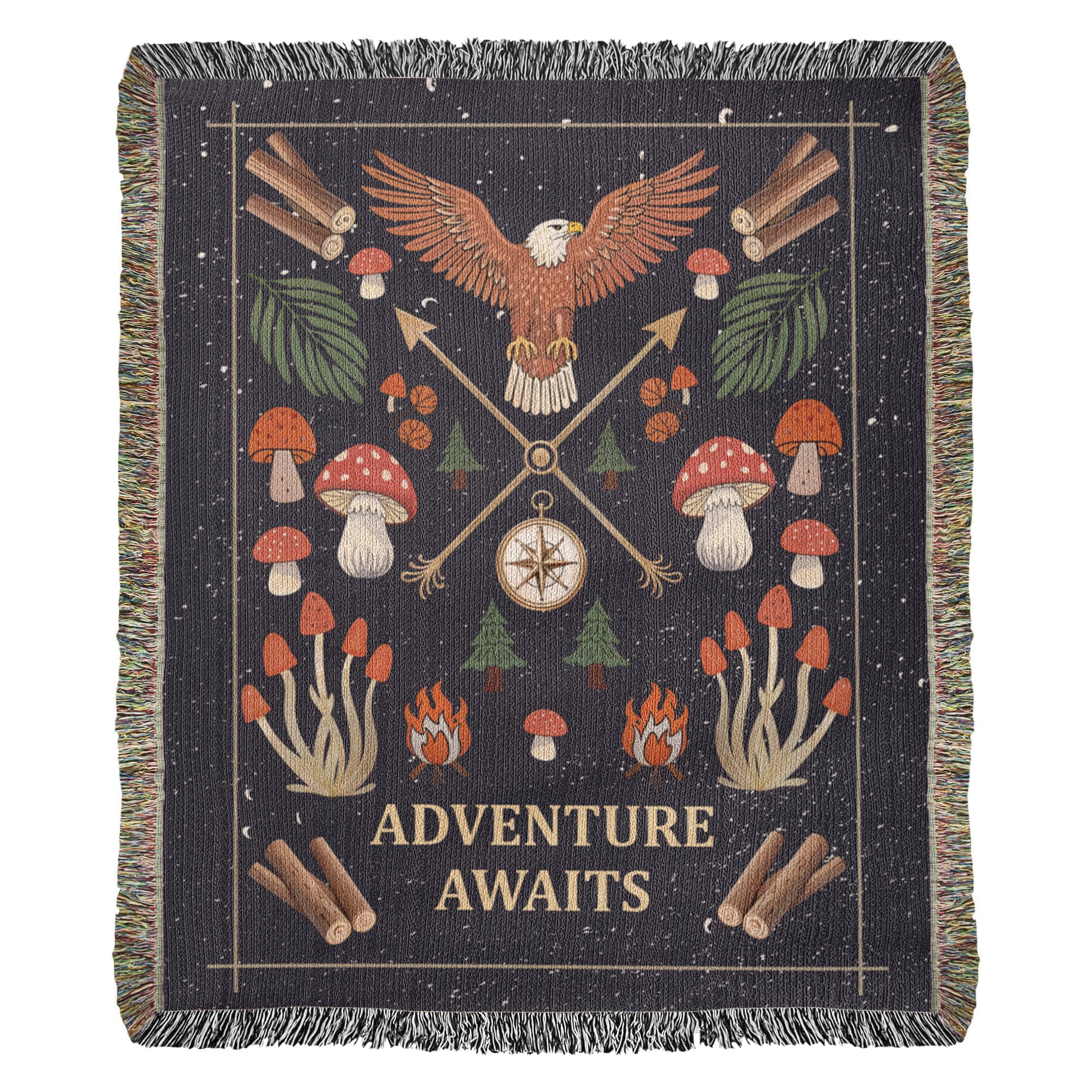 Adventure Awaits - Woven Blanket
